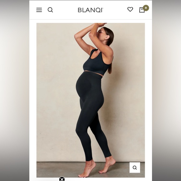 BLANQI Maternity Belly Support Leggings - Size M - Picture 2 of 5